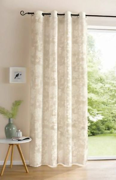 HOME Living Deko-Schal Blüten Vorhänge beige Gr. one size günstig online kaufen