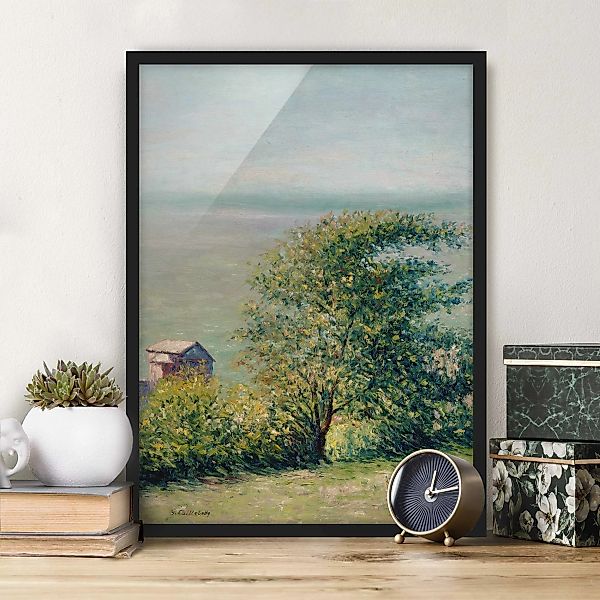 Bild mit Rahmen Kunstdruck - Hochformat Gustave Caillebotte - Am Meer bei V günstig online kaufen