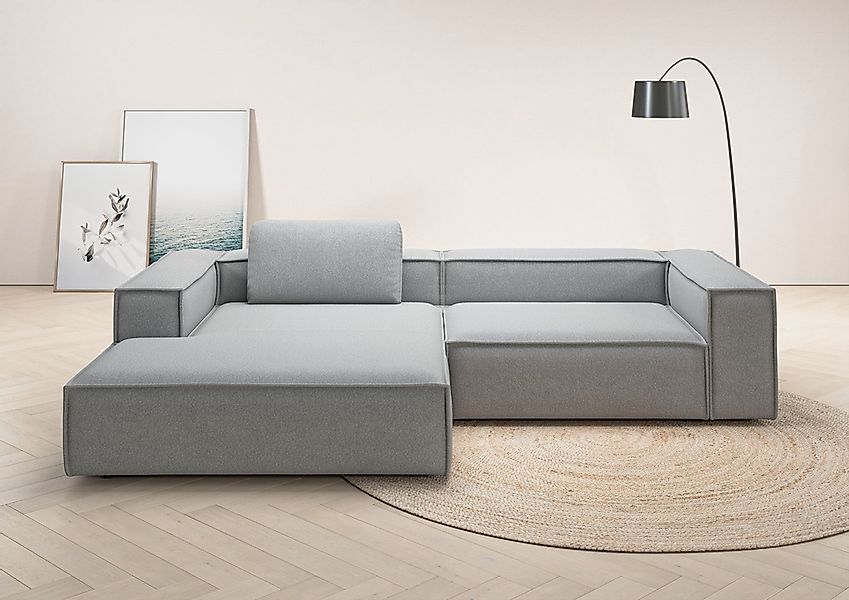 Home affaire Ecksofa "Watertown, modernes XXL L-Form, 306 cm breit" Großzüg günstig online kaufen