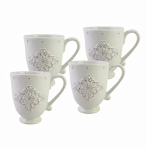 Neuetischkultur Kaffeepot Keramik weiß 4er-Set Bessie günstig online kaufen