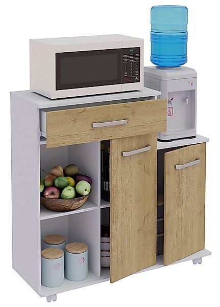 VCM Küchenwagen Küchenwagen Servierwagen Rollwagen Rollen Bakila günstig online kaufen