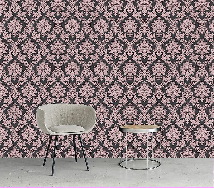queence Vinyltapete »Aishah«, bedruckt-Barock-Antikoptik-Kunst, 90x250cm, s günstig online kaufen