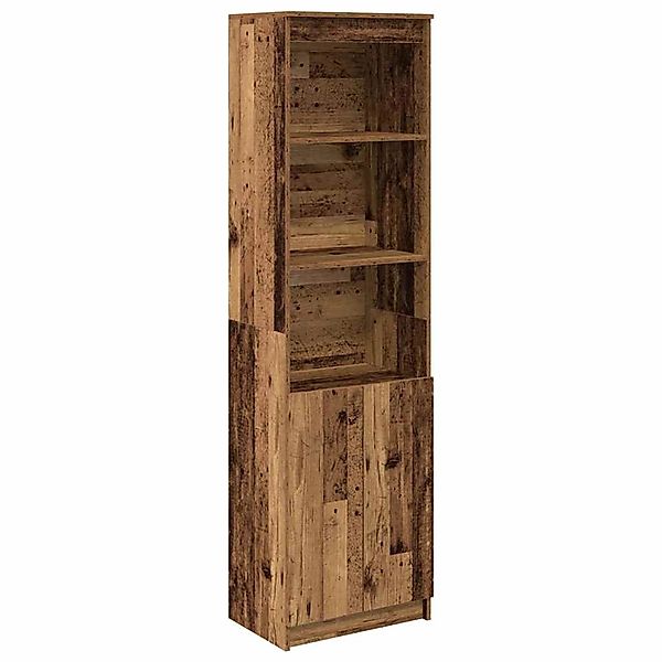 vidaXL Highboard Altholz-Optik 50x35x180 cm Holzwerkstoff 3328469 günstig online kaufen