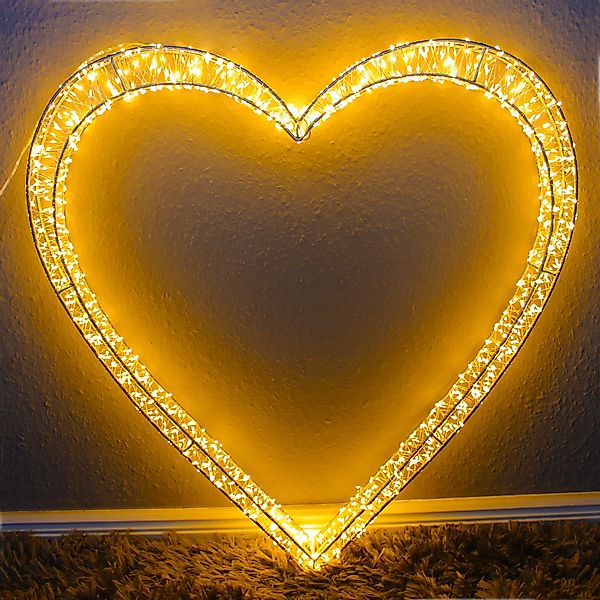 Arnusa LED Dekolicht Leuchtherz 62x60x5cm 1440 günstig online kaufen