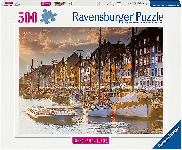 Ravensburger Puzzle Scandinavian Places, Sonnenuntergang in Kopenhagen, 500 günstig online kaufen