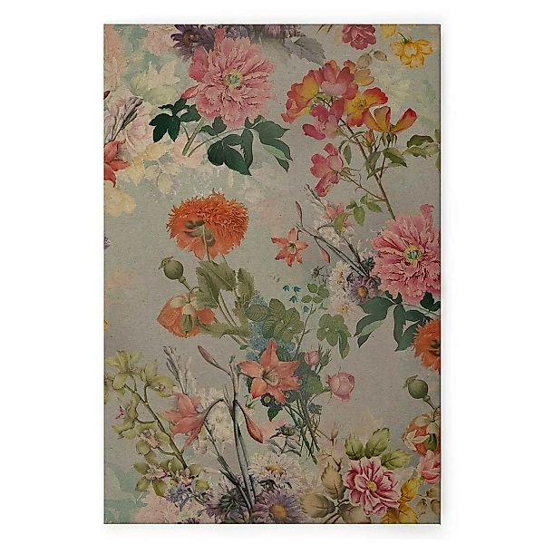 Bricoflor Bild Botanik Im Vintage Stil Buntes Wandbild Mit Blumen Botanical günstig online kaufen