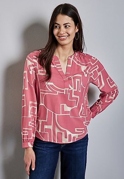 STREET ONE Langarmbluse mit All-Over Print günstig online kaufen