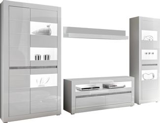 INOSIGN Wohnwand "Carat" Set, 4 Stk. tlg. wird jeweils mit zwei Leisten ang günstig online kaufen