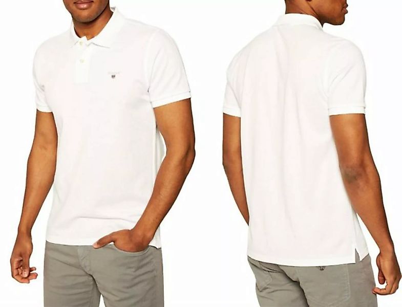 Gant Poloshirt GANT Polo Shirt Pique Rugger SS Polohemd Logo Hemd T-shirt T günstig online kaufen