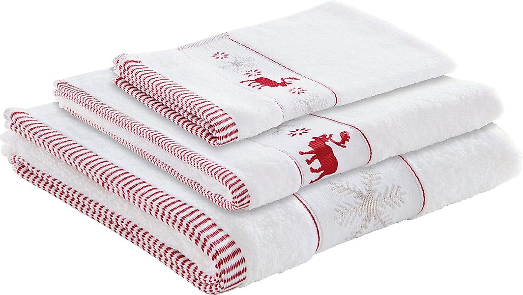 Erwin Müller Handtücher Frottier-Set 3-tlg., Motiv günstig online kaufen
