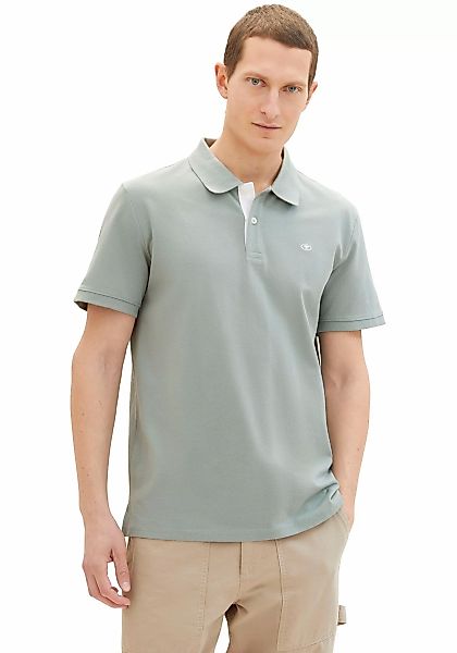 TOM TAILOR Poloshirt, mit Knopfleiste und Logo günstig online kaufen