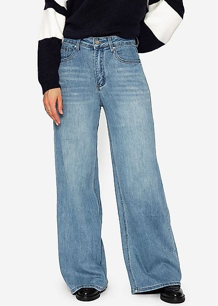 SASSYCLASSY 5-Pocket-Jeans Jeans mit weitem Bein für Damen günstig online kaufen