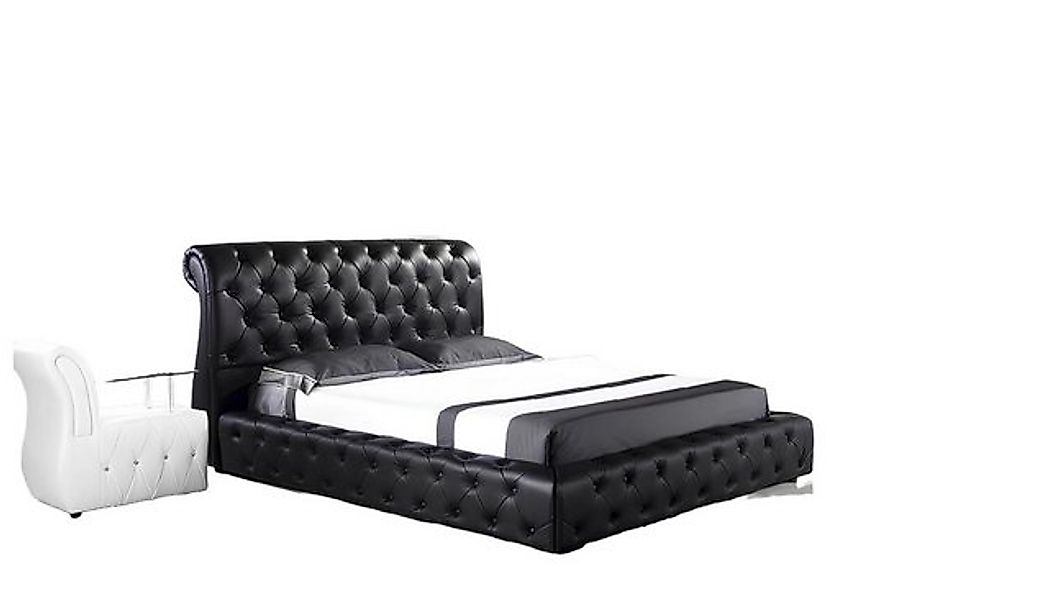 Xlmoebel Bett Neues modernes Polsterbett mit Chesterfield-Design, Doppelbet günstig online kaufen