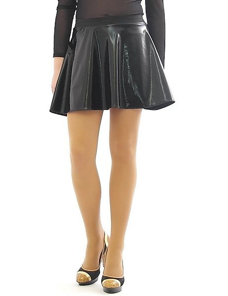 YESET Minirock Swing Rock Mini Glanz Matt Lack Kunstleder Optik Minirock sc günstig online kaufen