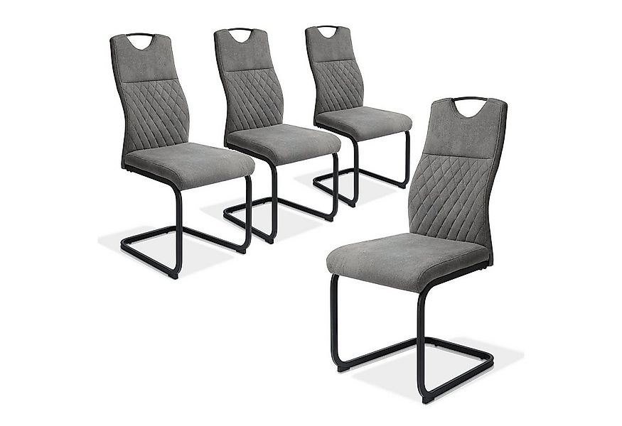 Jiexi Esszimmerstuhl Essstühle Stühle Freischwinger Bürostuhl gepolstert Mo günstig online kaufen