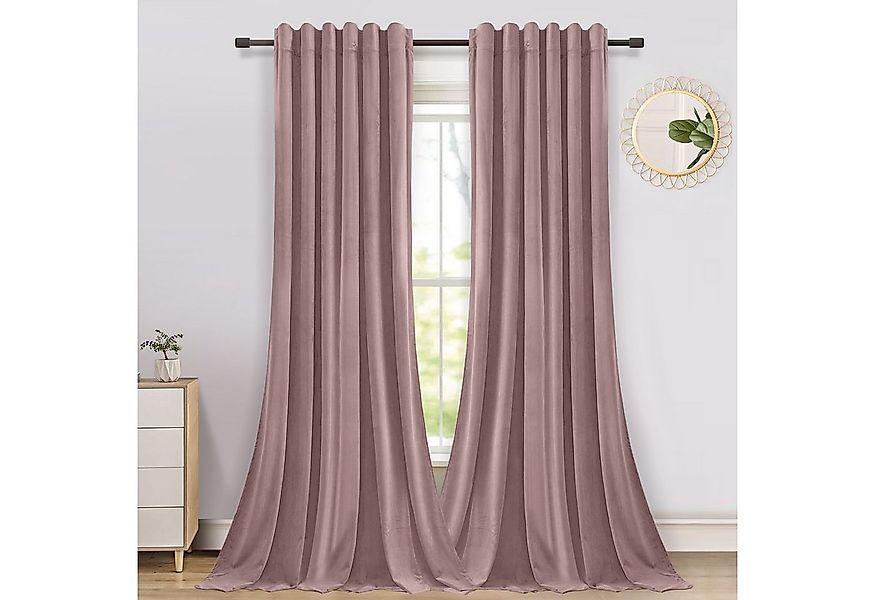 BTTO V&G Gardine Vorhang blickdicht,Verdunklungsgardine,Vorhang Samt Velvet günstig online kaufen