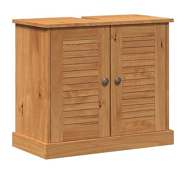 vidaXL Badezimmerspiegelschrank Waschbeckenunterschrank mit Regal VIGO Brau günstig online kaufen