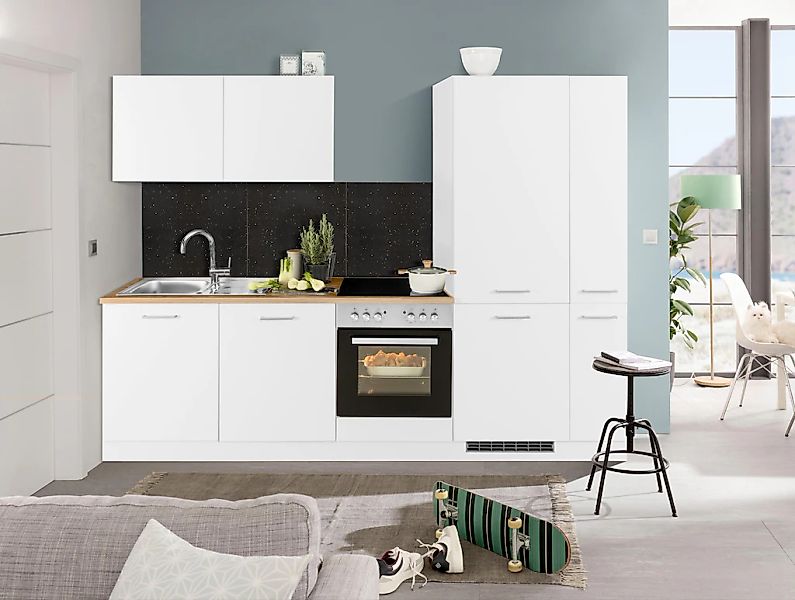 KOCHSTATION Küchenzeile »KS-Kehl« ohne E-Geräte, 270cm, für Kühl/Gefrierkom günstig online kaufen