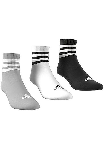 adidas Performance Sportsocken 3-STREIFEN CUSHIONED SPORTSWEAR LOW-CUT, 3 P günstig online kaufen
