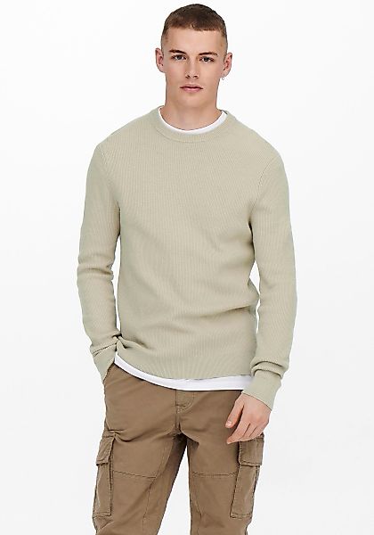ONLY & SONS Strickpullover im Strukturmuster günstig online kaufen
