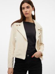 Vero Moda Bikerjacke "VMJOSE SHORT FAUX SUEDE JACKET GA NOOS" mit asymetris günstig online kaufen