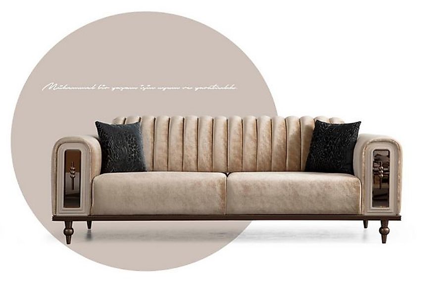 Xlmoebel Sofa Moderne Design-Sofagarnitur Wohnzimmerset in Beige mit 3+1 Si günstig online kaufen