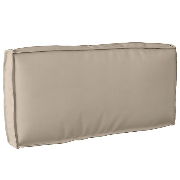 vidaXL Sitzauflage Paletten-Rückenkissen Taupe 80x40x12 cm günstig online kaufen
