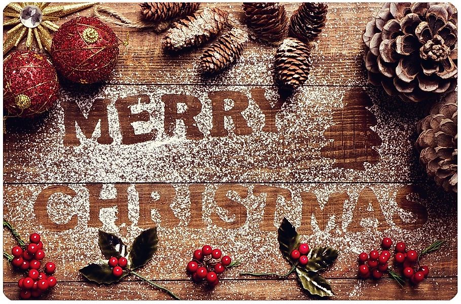 matches21 HOME & HOBBY Platzset Abwaschbare Tischsets 6er Set Weihnachten M günstig online kaufen