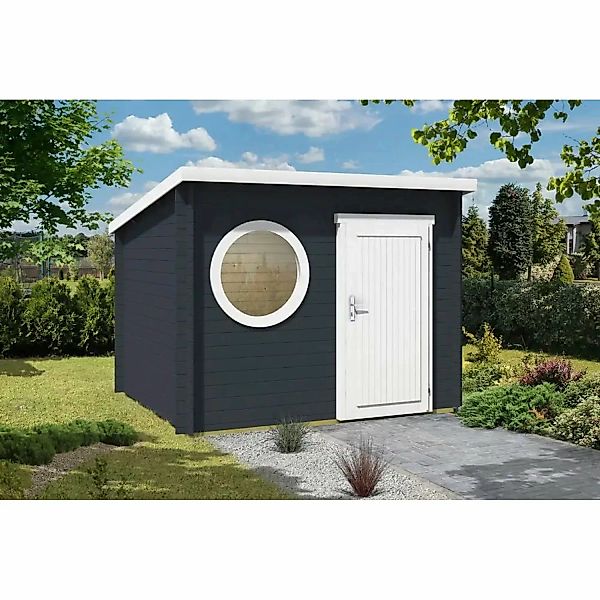 Alpholz Gartenhaus Maria-Rondo 44 A Pultdach Unbehandelt 280 cm x 270 cm günstig online kaufen