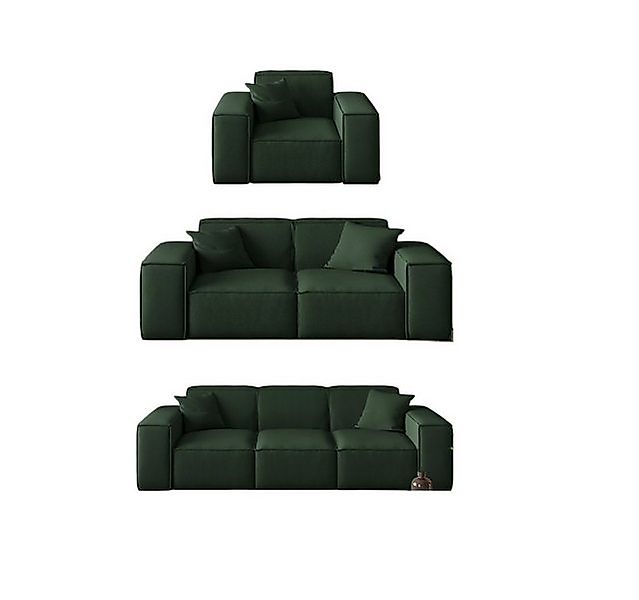 Fun Möbel Polstergarnitur Sofaset Designersofa CELES 3-2-1 in Stoff inkl. 5 günstig online kaufen