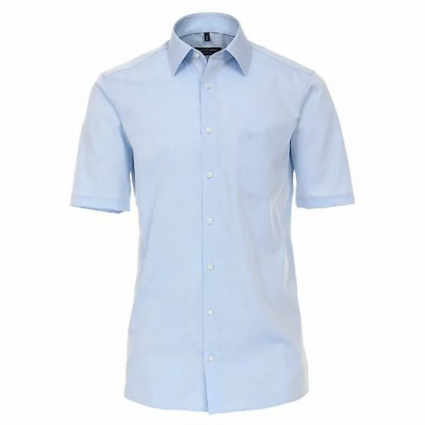 CASAMODA Kurzarmhemd Übergrößen Kurzarmhemd hellblau melange bügelfrei Casa günstig online kaufen