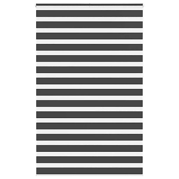 vidaXL Doppelrollo Schwarz 140x230 cm Stoffbreite 135,9 cm Polyester 401429 günstig online kaufen