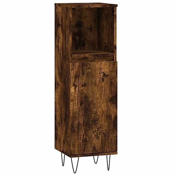 vidaXL Badschrank Räuchereiche 30x30x100 cm Holzwerkstoff 831561 günstig online kaufen