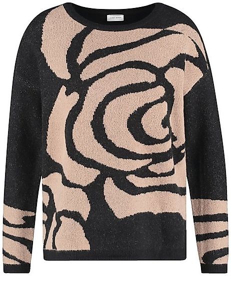 GERRY WEBER Sweatshirt Strickpullover mit floralem Intarsien-Muster günstig online kaufen