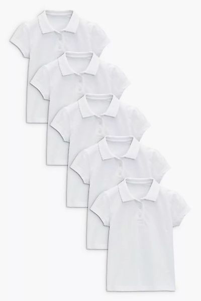 Next Poloshirt Kurzärmelige Polohemden aus Baumwolle im 5er-Pack (5-tlg) günstig online kaufen