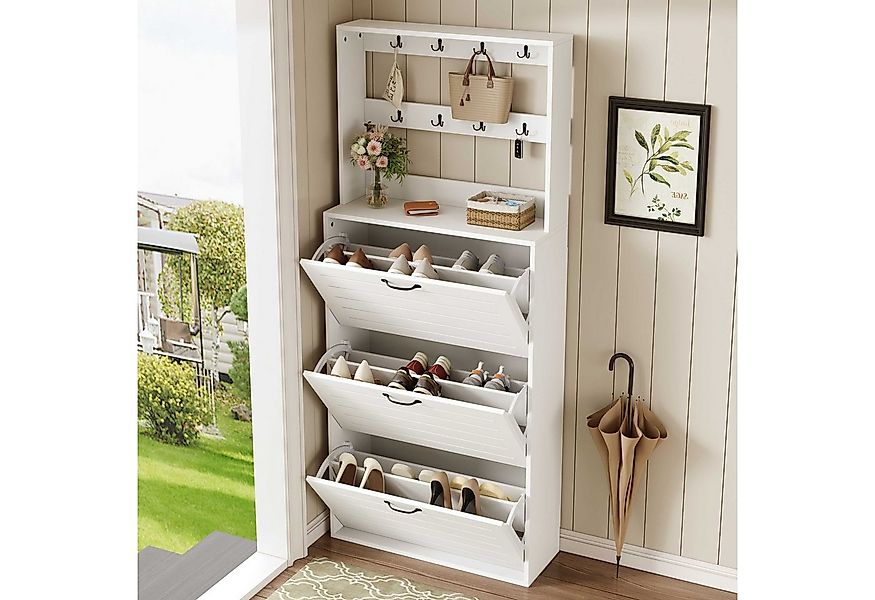 BlingBin Schuhschrank Schuhregal Schuhkipper (1-St., bietet Platz für 15 Pa günstig online kaufen