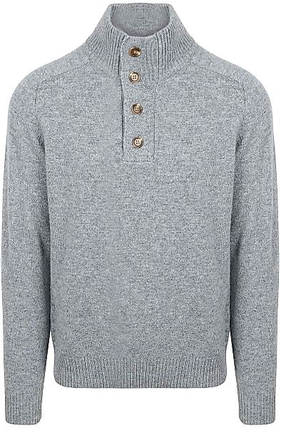 Steppin' Out Mocker Pullover Lammwolle Grau - Größe L günstig online kaufen