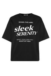 SENSES.THE LABEL Rundhalsshirt aus Baumwolle günstig online kaufen