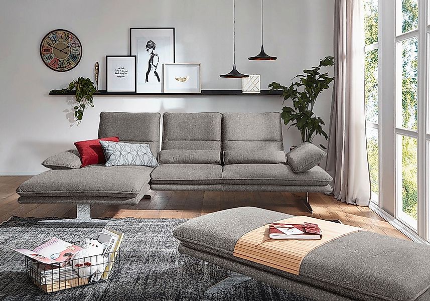 W.SCHILLIG Ecksofa "broadway, Designsofa mit tollem Sitzkomfort, L-Form", S günstig online kaufen