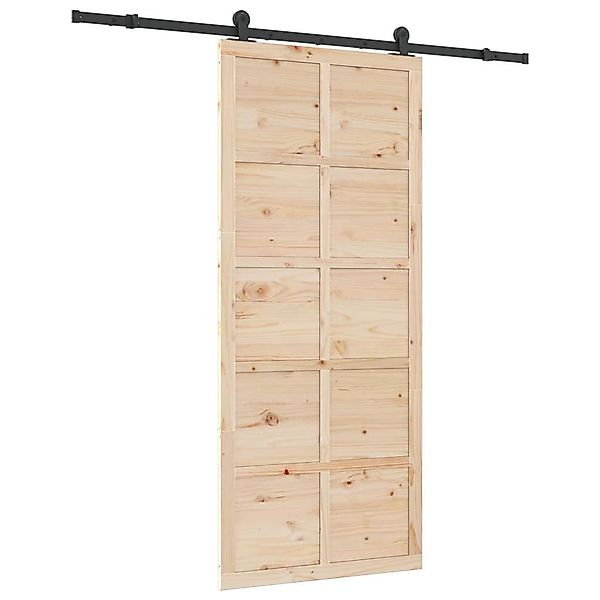 vidaXL Schiebetür Schiebetür Braun 80 x günstig online kaufen