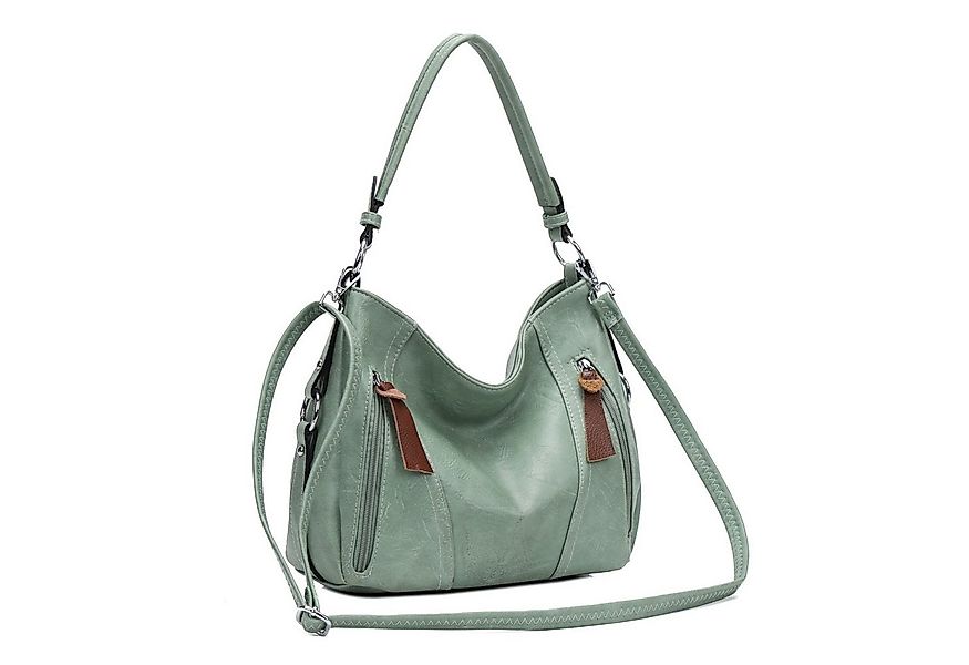 ITALYSHOP24 Schultertasche Damen Tasche Shopper Hobo-Bag Crossbody CrossOve günstig online kaufen