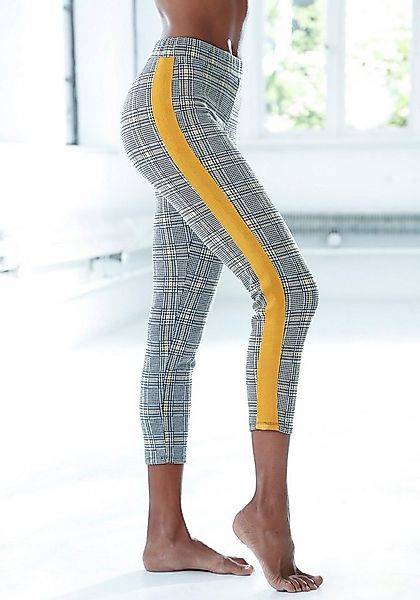 Bench. Loungewear 7/8-Leggings mit Kontrastfarben seitlichem Tape günstig online kaufen