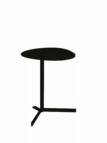 Birdy Kiesel Beistelltisch oval schwarz H: 53cm günstig online kaufen