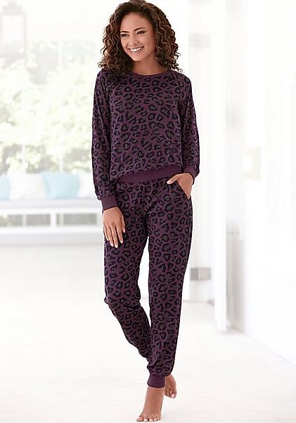 Vivance Dreams Pyjama (2 tlg) mit tonalem Animalprint günstig online kaufen