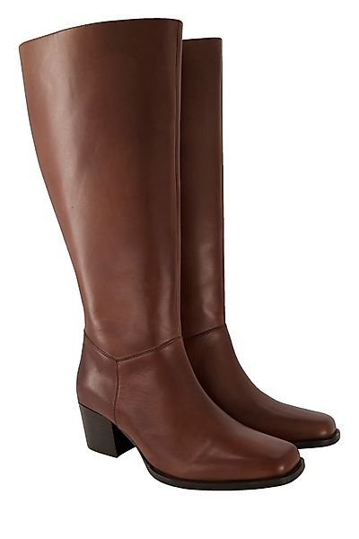 Ulla Popken Lederstiefel XXL-Schaft Elastikeinsatz Weite günstig online kaufen