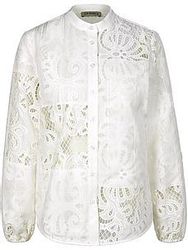 Bluse TALBOT RUNHOF X PETER HAHN weiss günstig online kaufen