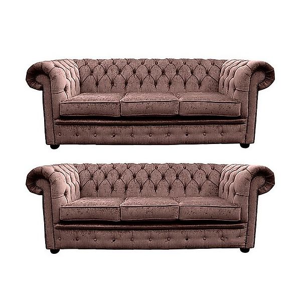 Xlmoebel Sofa Neues Set aus klassischen Ledersofas Chesterfield Couch Polst günstig online kaufen