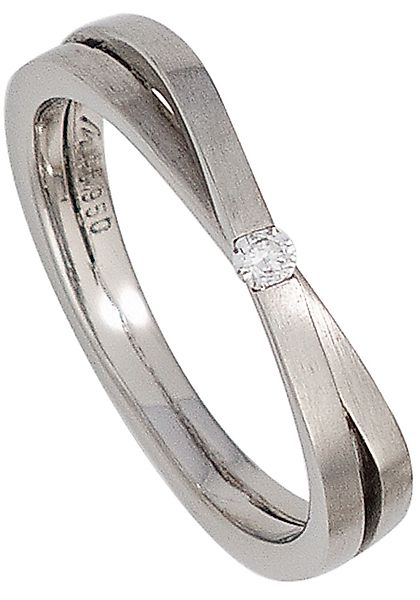 JOBO Fingerring "Diamant-Ring 0,05 ct.", 950 Platin günstig online kaufen