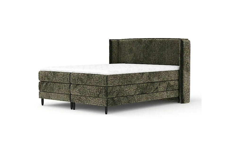 Boxspringbett   ¦ grün ¦ Maße (cm): B: 198 H: 117 Betten > Komfortbetten - günstig online kaufen