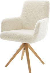 DELIFE Polsterstuhl Heira-Flex, mit Armlehnen Holzgestell günstig online kaufen